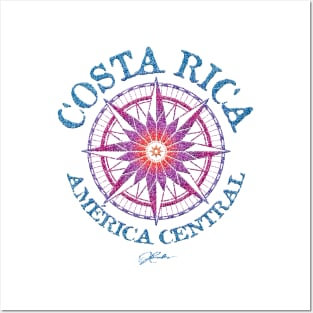 Costa Rica, Compass Rose Posters and Art